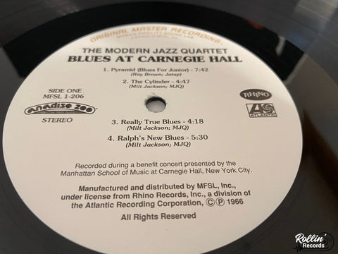 The Modern Jazz Quartet ‎– Blues At Carnegie Hall MFSL 1-206
