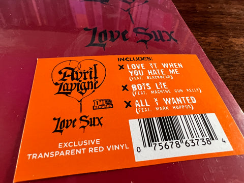Avril Lavigne - Love Sux (Indie Exclusive Transparent Red Vinyl)