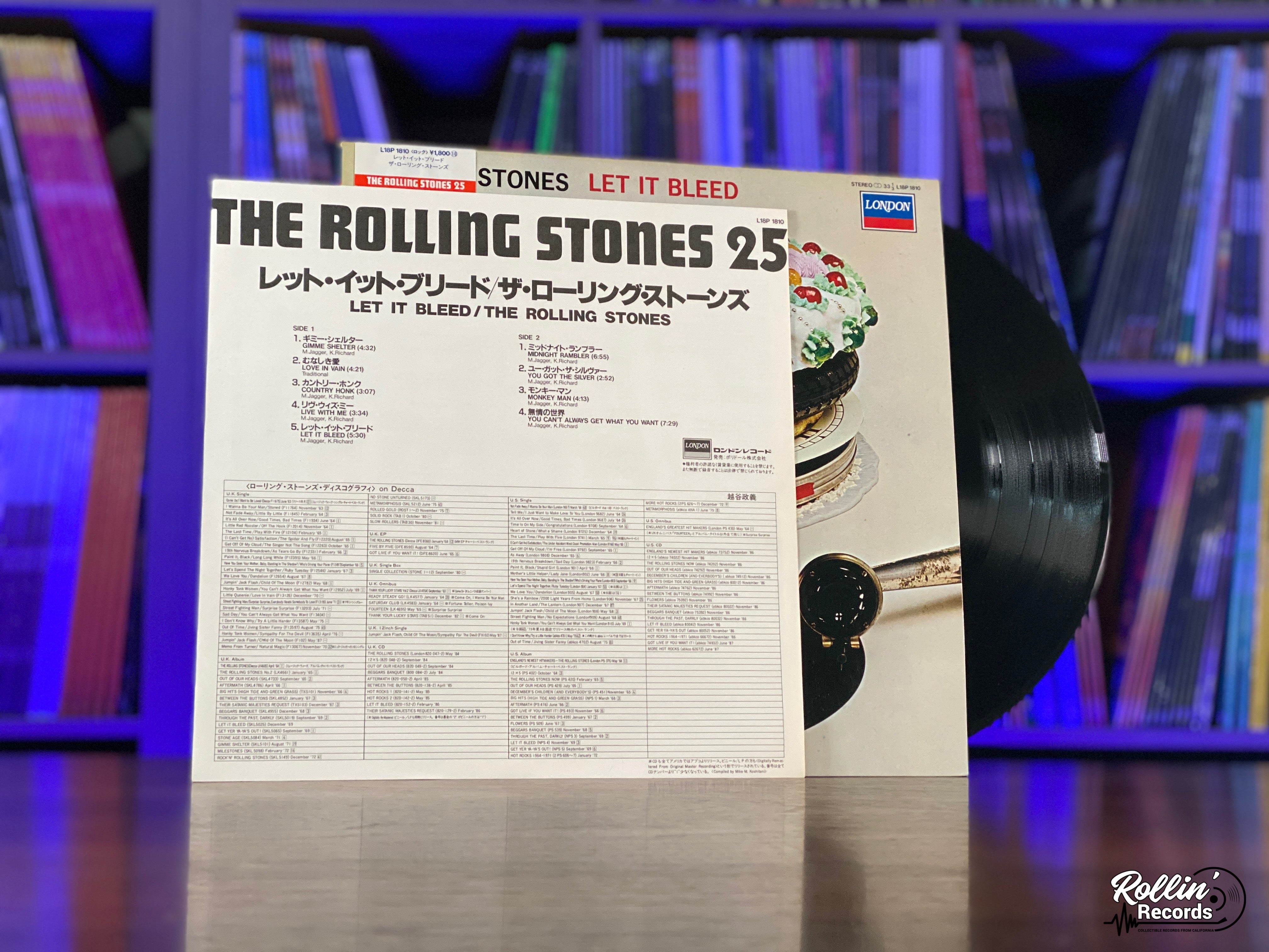 The Rolling Stones - Let It Bleed L18P 1810 Japan OBI – Rollin