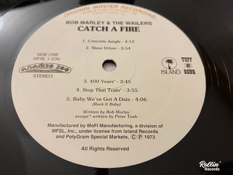 Bob Marley And The Wailers  ‎– Catch A Fire MFSL 1-236