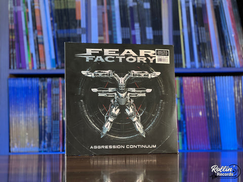 Fear Factory - Aggression Continuum (Red & Blue Swirl w/ Black Splatter VInyl)