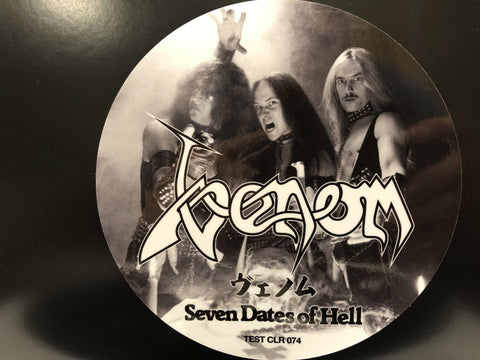 Venom ‎– Seven Dates Of Hell Test Pressing CLR 074