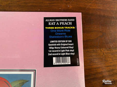 The Allman Brothers - Eat A Peach (Pink & Blue Vinyl)