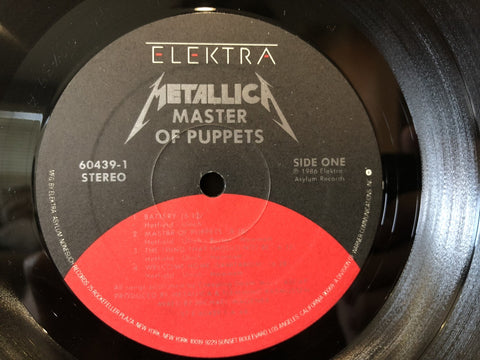 Metallica - Master Of Puppets Original Pressing