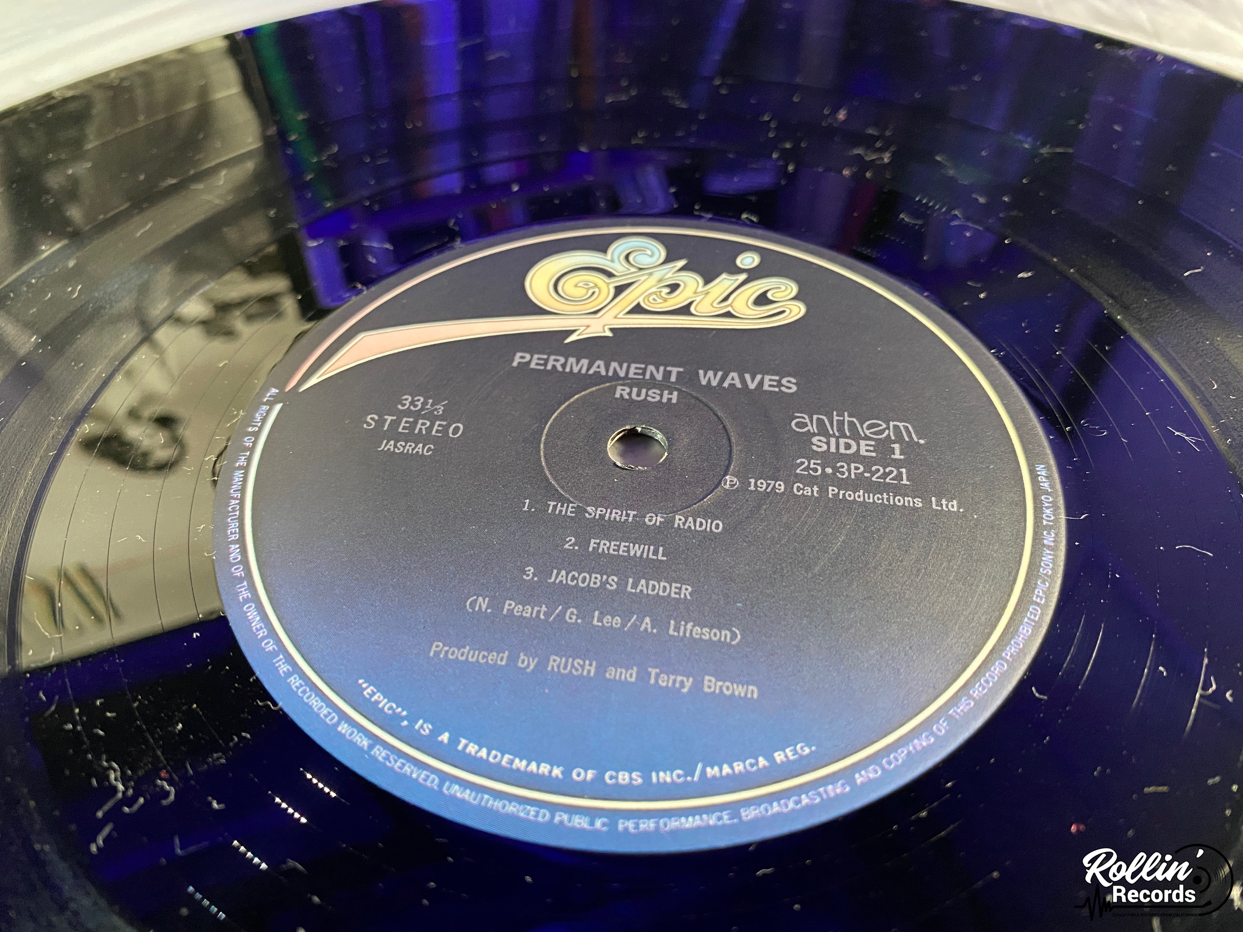Rush - Permanent Waves 25-3P-221 JAPAN OBI – Rollin' Records