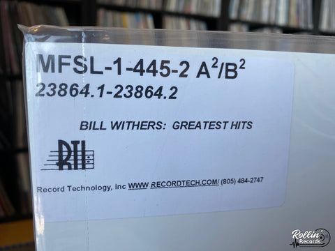 Bill Withers ‎– Greatest Hits MFSL 1-445 Test Pressing