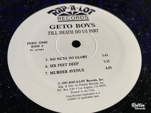 Geto Boys - Till Death Do Us Part Original 1993 Press