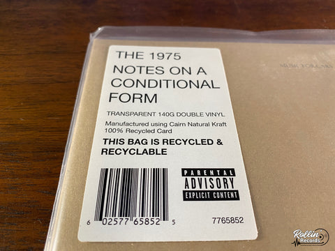 The 1975 - Notes On A Conditional Form (Clear Vinyl)