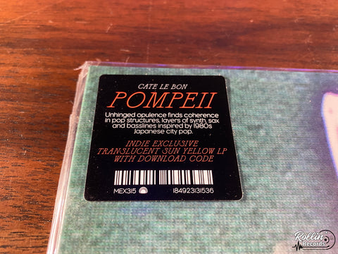 Cate Le Bon - Pompeii (Indie Exclusive Yellow Vinyl)