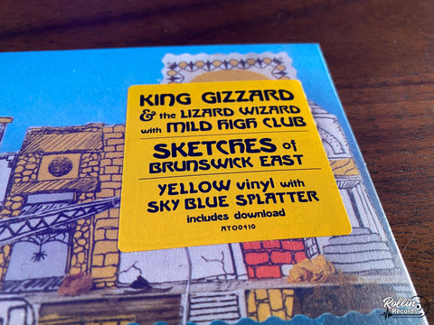 King Gizzard & The Lizard Wizard - Sketches of Brunswick East (Yellow w/ Blue Spatter)