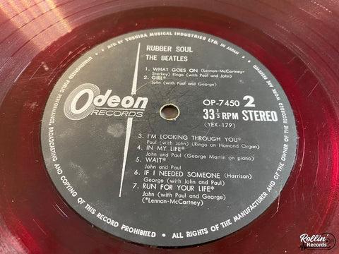 The Beatles - Rubber Soul OP-7450 Japan Red